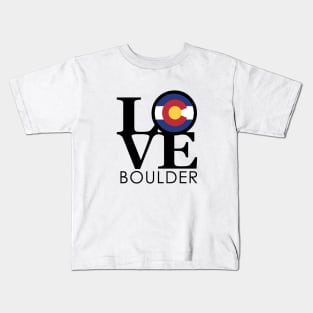 LOVE Boulder Colorado Kids T-Shirt